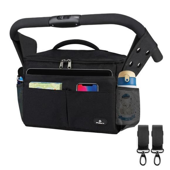 Baby Stroller Organizer with Insulated Cup Holders - Stroller Caddy - Picture 1 of 7